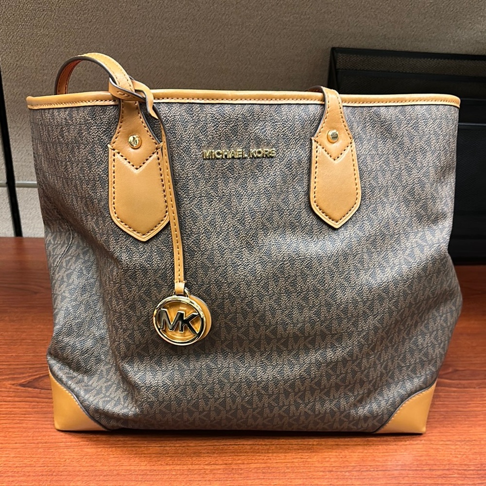 Michael Kors Brown and Tan Women's Tote Bag